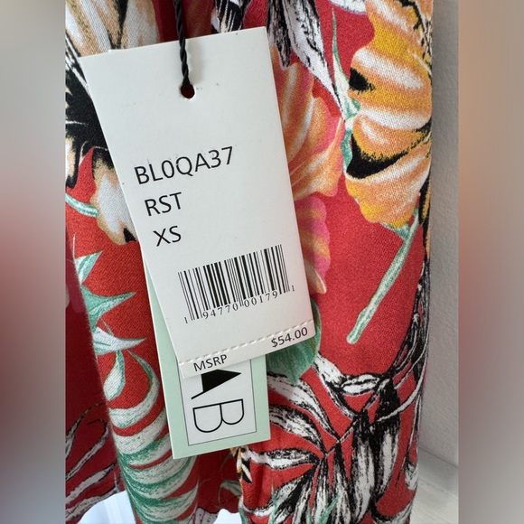 NEW! The Bikini Lab romper swimsuit coverup size XS tropical Hawaiian open back - Picture 7 of 13